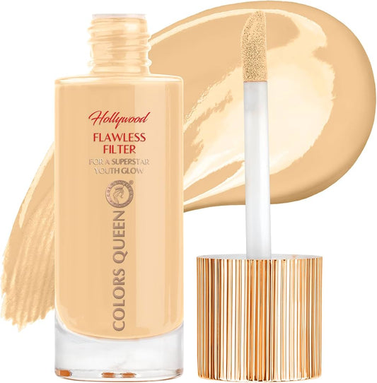 Colors Queen Hollywood Flawless Filter Liquid Foundation (03 - Warm Peach, 35ml)