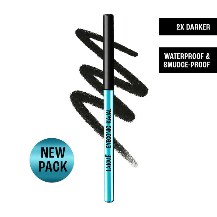 Lakme Eyeconic Kajal in Deep Black Twist Up Pencil With Matte Finish, Lasts 24 hrs
(0.35gm)