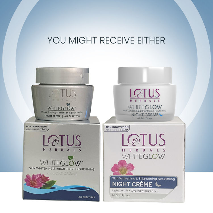 Lotus Herbals Whiteglow Skin Whitening & Brightening Nourishing Night Face Cream With Niacinamide (40gm)