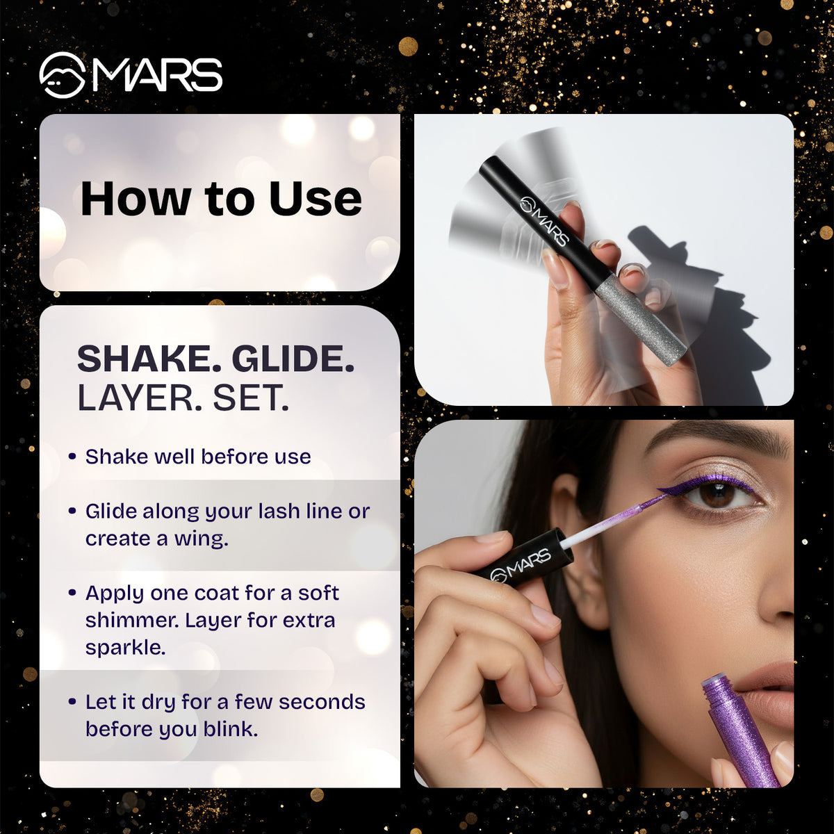 Mars Twinkle Wink | Glitter Eyeliner (05- midnight twinkle)