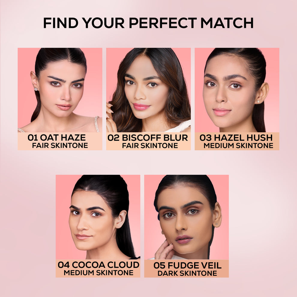 RENEE Bollywood Filter Pore Minimising Blurring Liquid Foundation With Matte Finish & Full Coverage (4 Cocoa Cloud)
