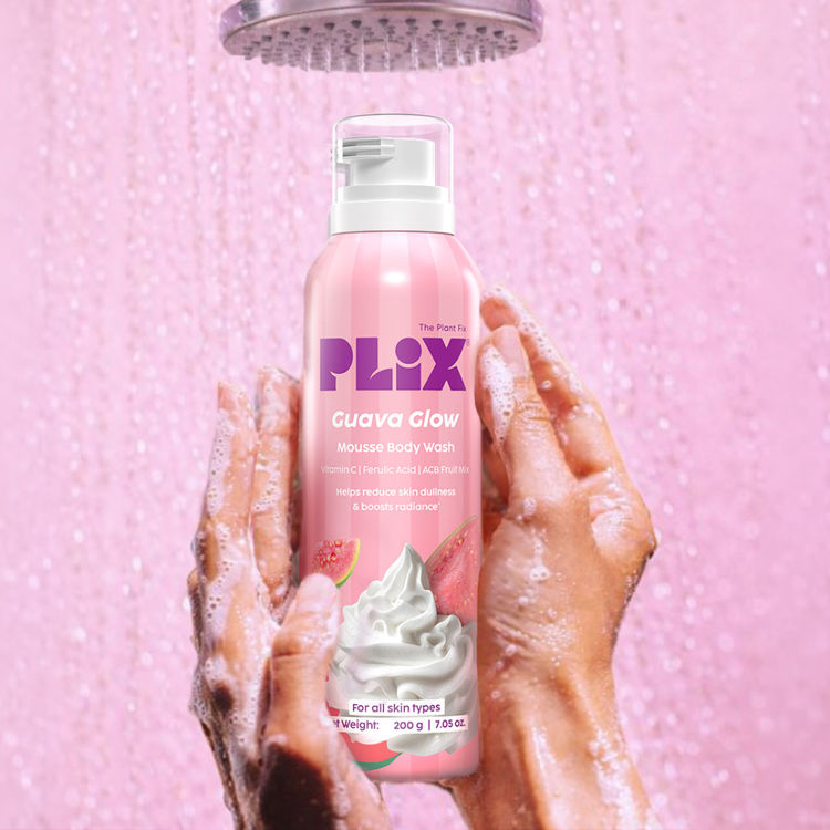 Plix Guava Mousse Body Wash For Glowy & Hydrated Skin
(200g)