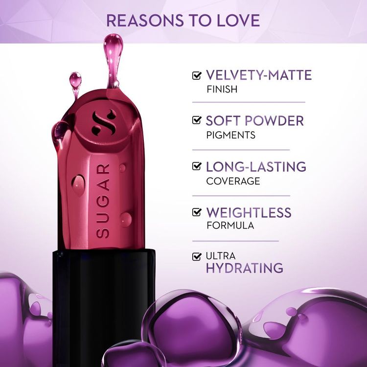 SUGAR Glide Peptide Serum Lipstick with Vitamin E (01 Santorini Sunset)