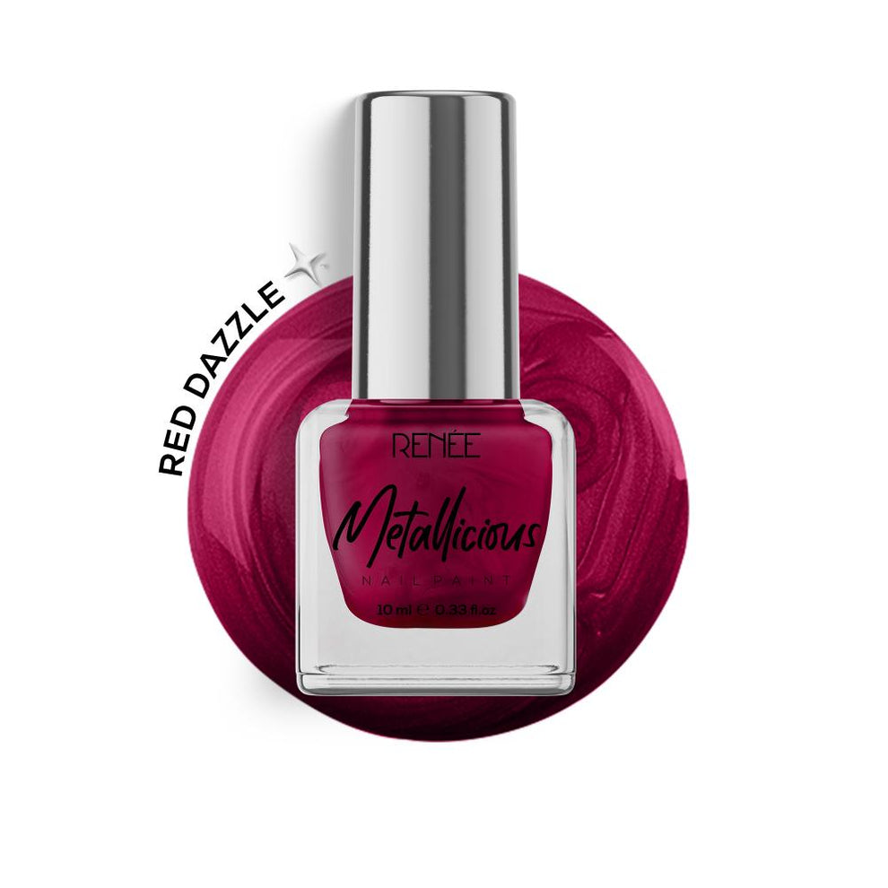 RENEE Metallicious Nail Paint (18 Red Dazzle)