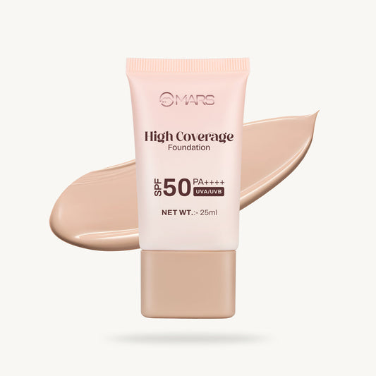 Mars High Coverage Foundation in a Tube | SPF 50 PA++++ UVA/UVB (04 neutral charm)