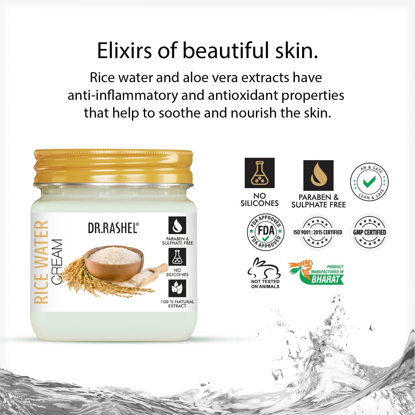 Dr Rashel Rice Water Cream - 380 ml