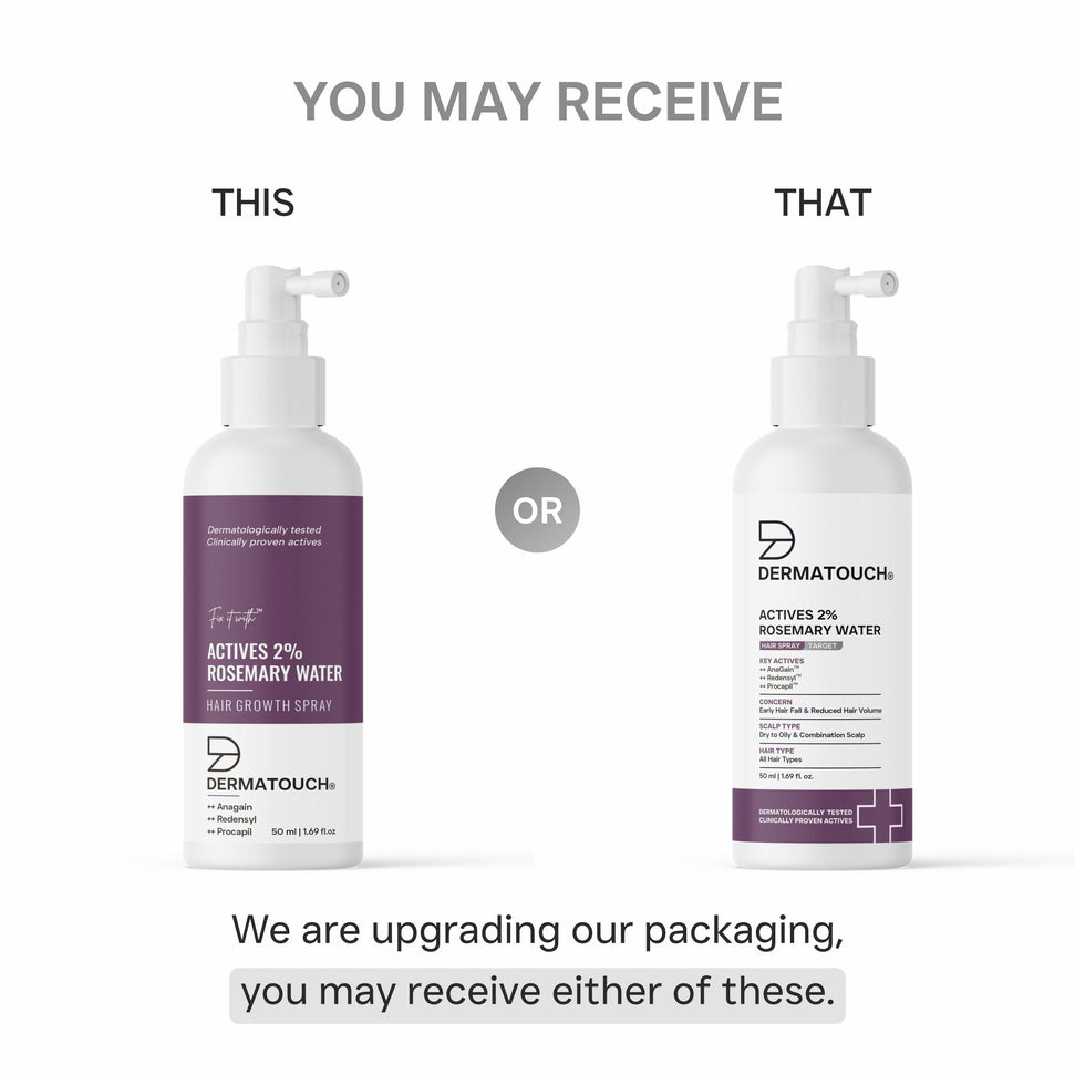 Dermatouch Actives 2% Rosemary Water Spray for Hair Growth 50ml