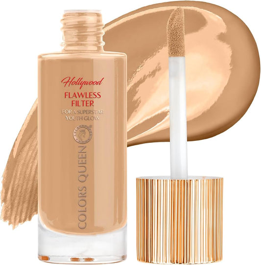Colors Queen Hollywood Flawless Filter Liquid Foundation  (06 - Tan, 35ml)