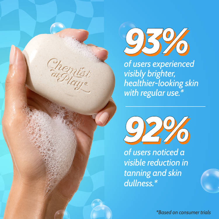Chemist At Play’s Daily Exfoliating Bathing Bar Detans & Brightens Dull Skin - Pack of 1 (100g)
