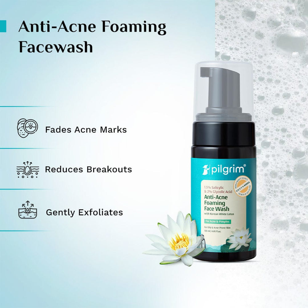 Pilgrim Salicylic & Glycolic Acid Foaming Face Wash