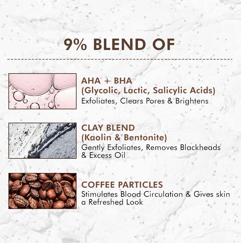 Mcaffeine Pore Cleanse Coffee Cookie Detan Face Mask - 100gm