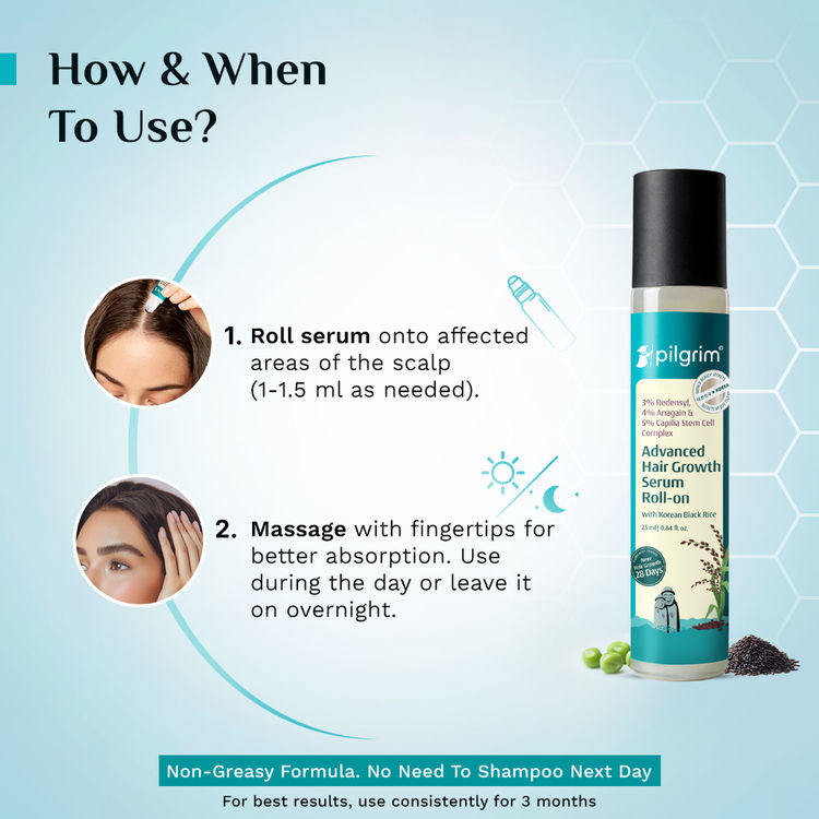 Pilgrim Advanced Hair Growth Serum Roll-On
(25ml)