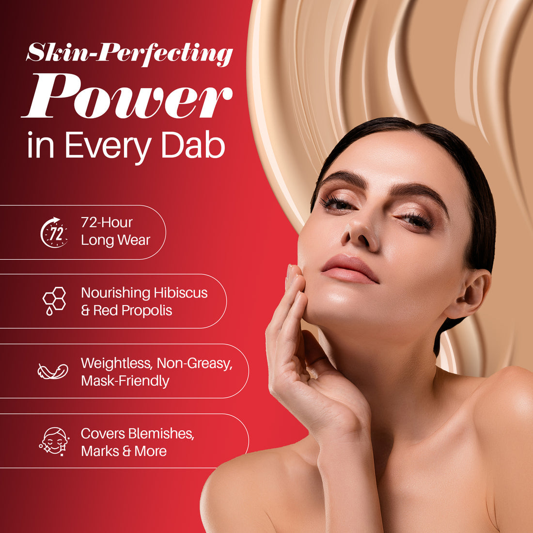 Colors Queen Red Cushion Foundation (05 walnut Dream)