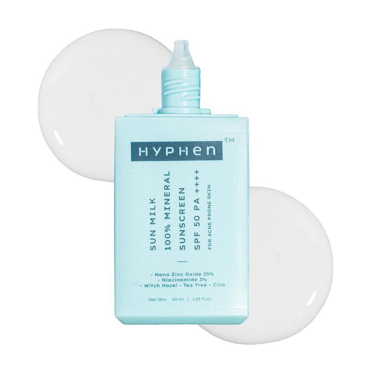 Hyphen Sun milk 100% mineral sunscreen spf 50 pa++++ | 50 ml