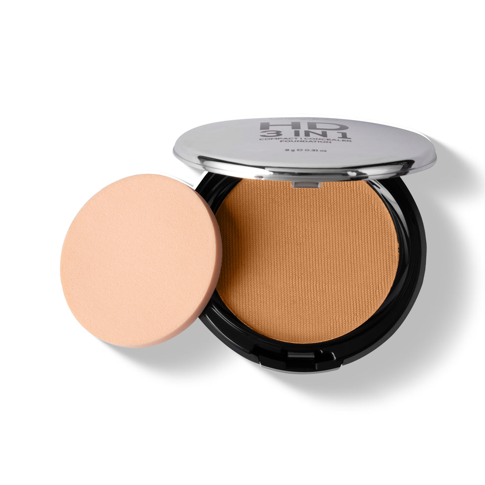 RENEE Pro HD 3-IN-1 Compact, Works as Concealer, Foundation & Powder With SPF 20 (Amande)