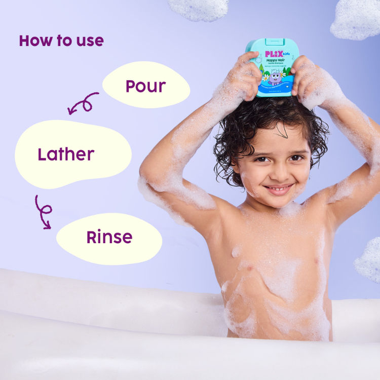 PlixKids Happy Hair Gentle Shampoo For Gentle Cleansing
(180ml)