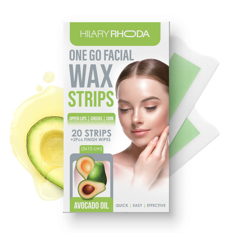 Hilary Rhoda One Go Facial Wax Strips 01 Avocado