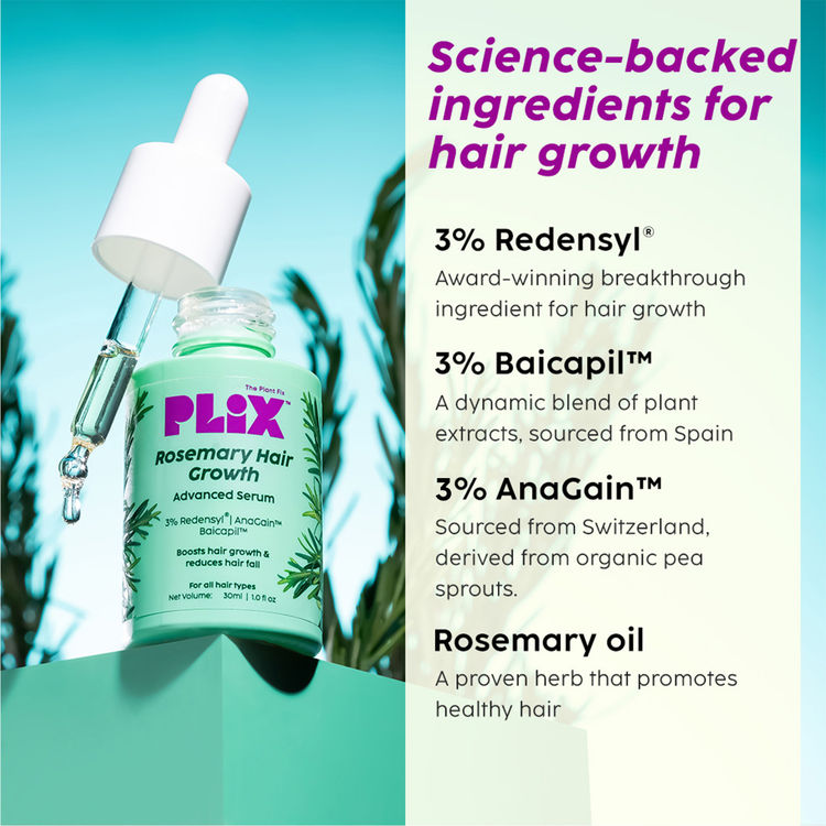 Plix Rosemary Hair Growth Serum
(30ml)