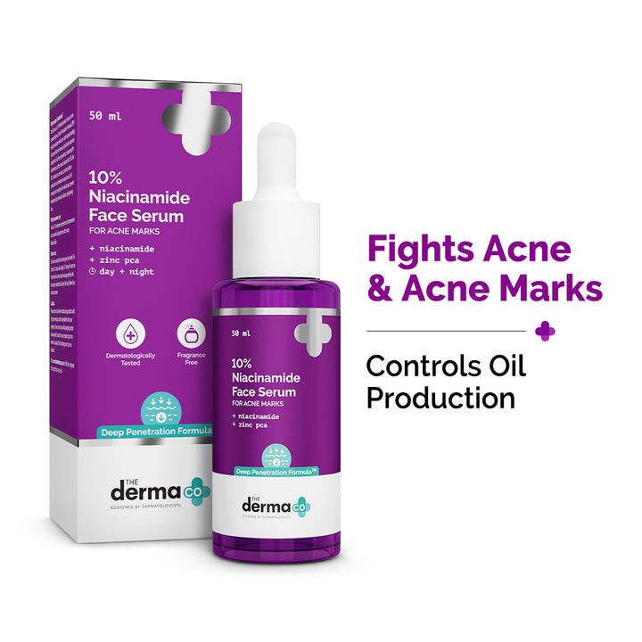 The derma co 10% Niacinamide Face Serum with 2% Zinc PCA - 50ml