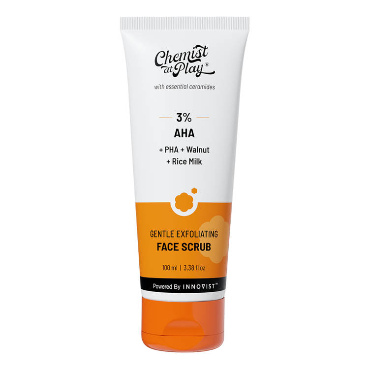 Chemist at Play 3% AHA Gentle Exfoliating Face Scrub For Dead Skin & Blackheads (100ml)
