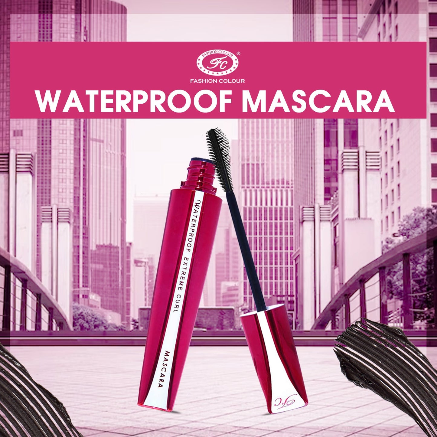 Fashion Color Waterproof Mascara Double Effect