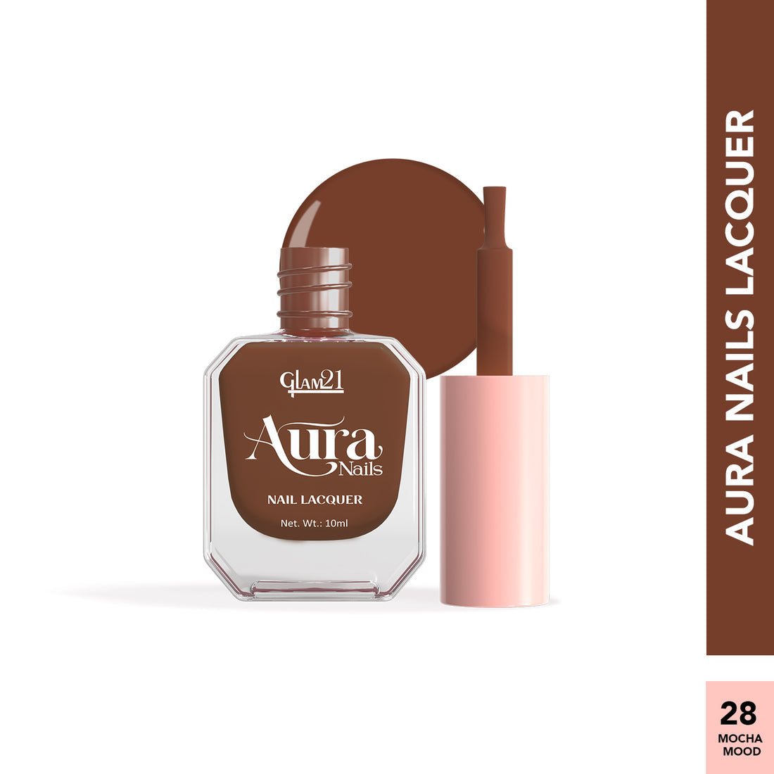 Glam21 Aura - Nail Lacquer (28Mocha Mood)