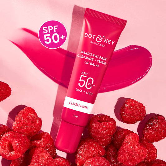 Dot & Key Ceramide + Peptide Lip Balm SPF 50 PA+++ (02Plush Pink)