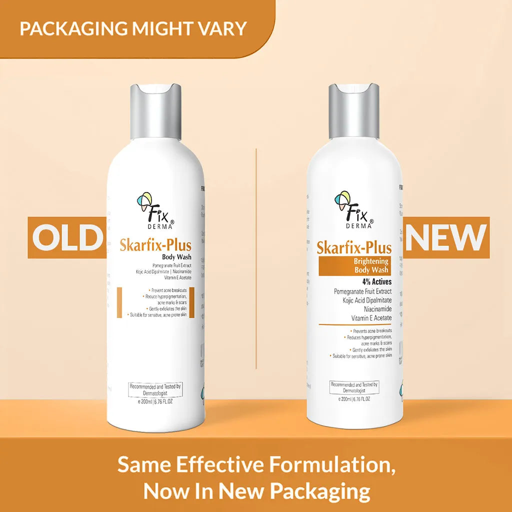 Fixderma Skarfix-Plus Brightening Body Wash | 4% actives to cleanse, brighten, and fade dark spots