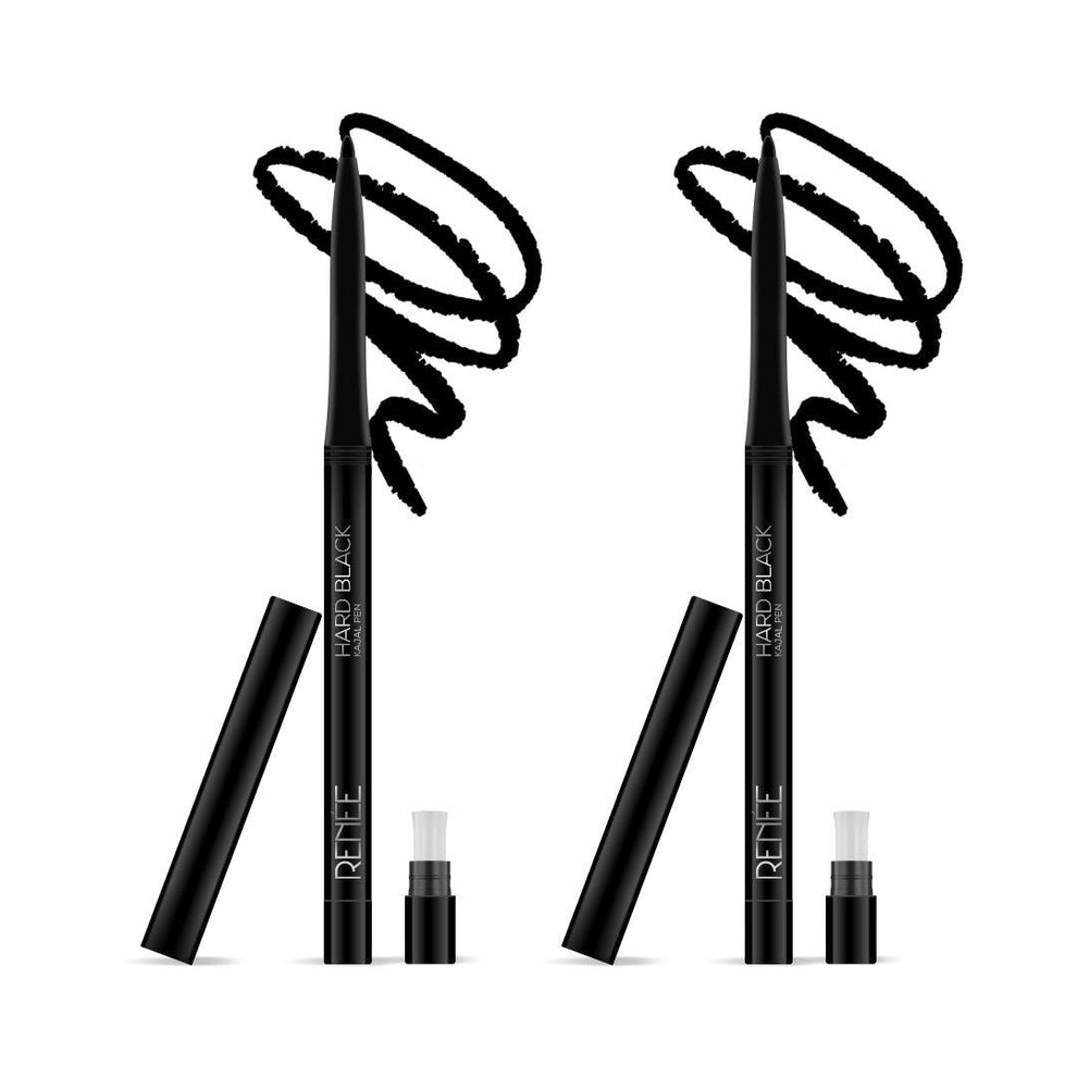 RENEE Hard Black Kajal Pen with Sharpener