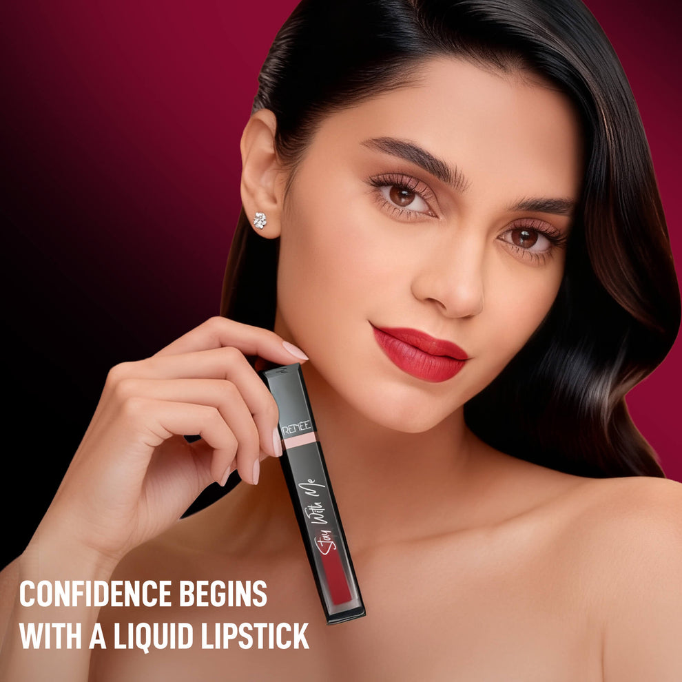 RENEE Stay With Me Matte Liquid Lipstick (06Dose of Rose)