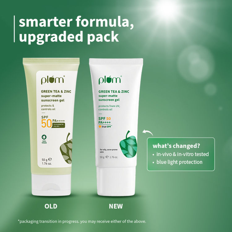 Plum Green Tea & Zinc Super-Matte SPF 50 Sunscreen Gel For Oily, Combination Skin, No White Cast
(50g)