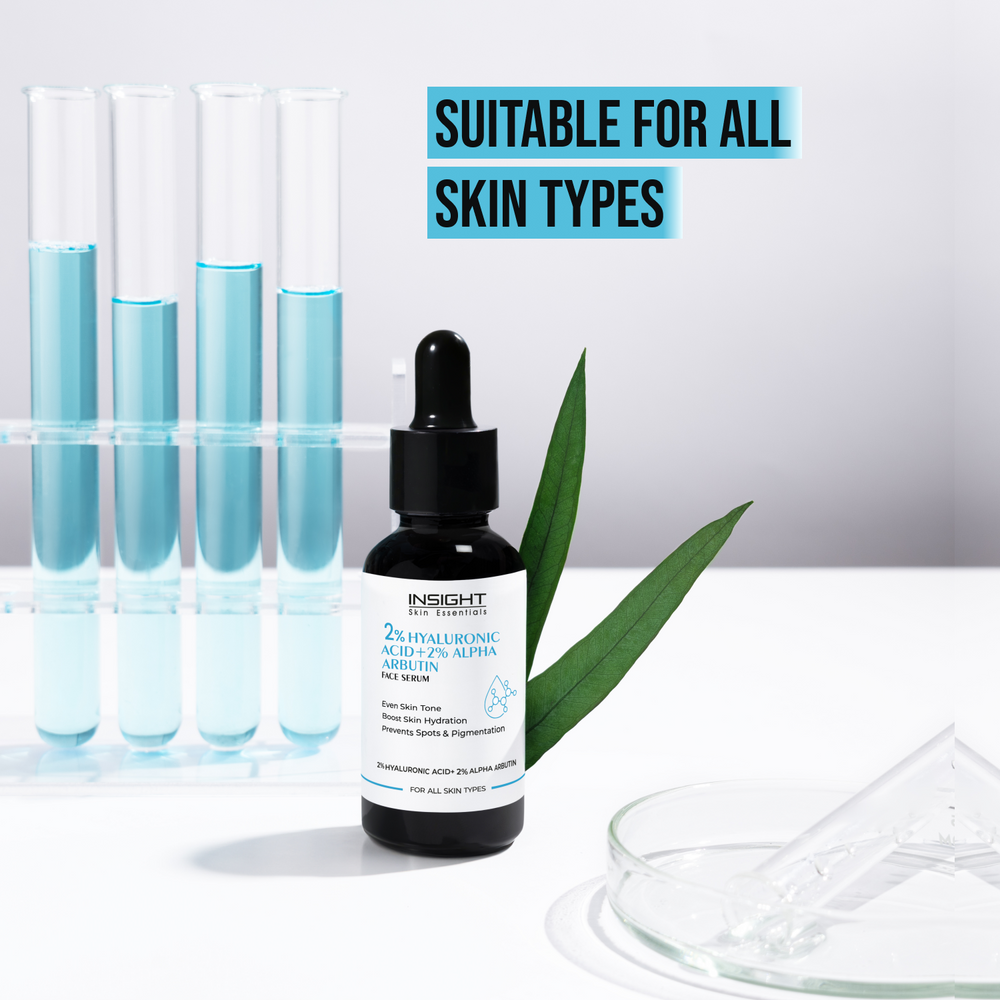 Insight cosmetics 2% Hyaluronic Acid + 2% Alpha Arbutin Face Serum