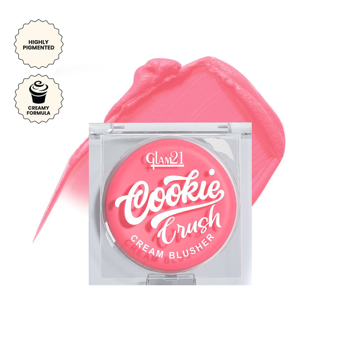 Glam21 Cookie Crush Cream Blusher (04Peachy Swirl)
