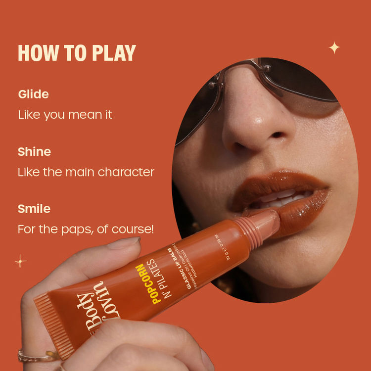 Plum BodyLovin' Popcorn N' Pilates Glassic Lip Balm - Caramel Brown
(10g)