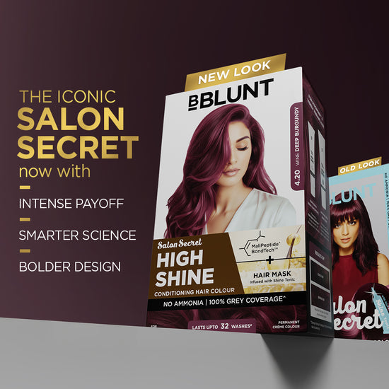 BBLUNT High Shine Conditioning Hair Colour - Wine Deep Burgundy (Shade 4.20)