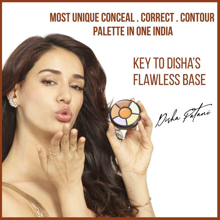 Insight Cosmetics Pro Concealer Palette, 3 In 1 Conceal,Contour & Correct, Long Lasting & Waterproof - Concealer(15gm)