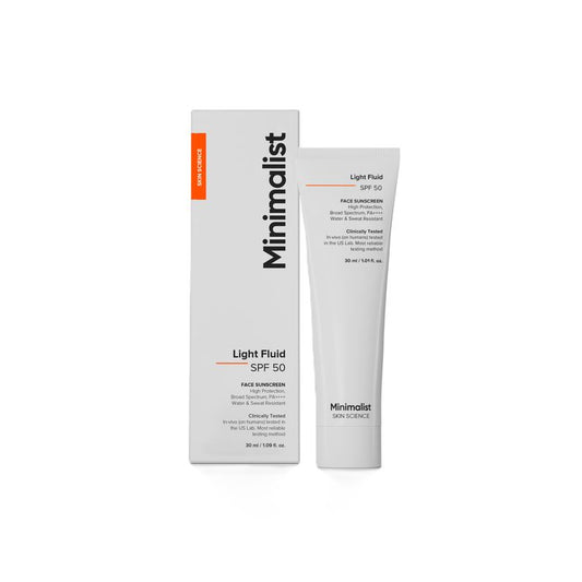 Minimalist Light Fluid SPF 50 Face Sunscreen
(30ml)