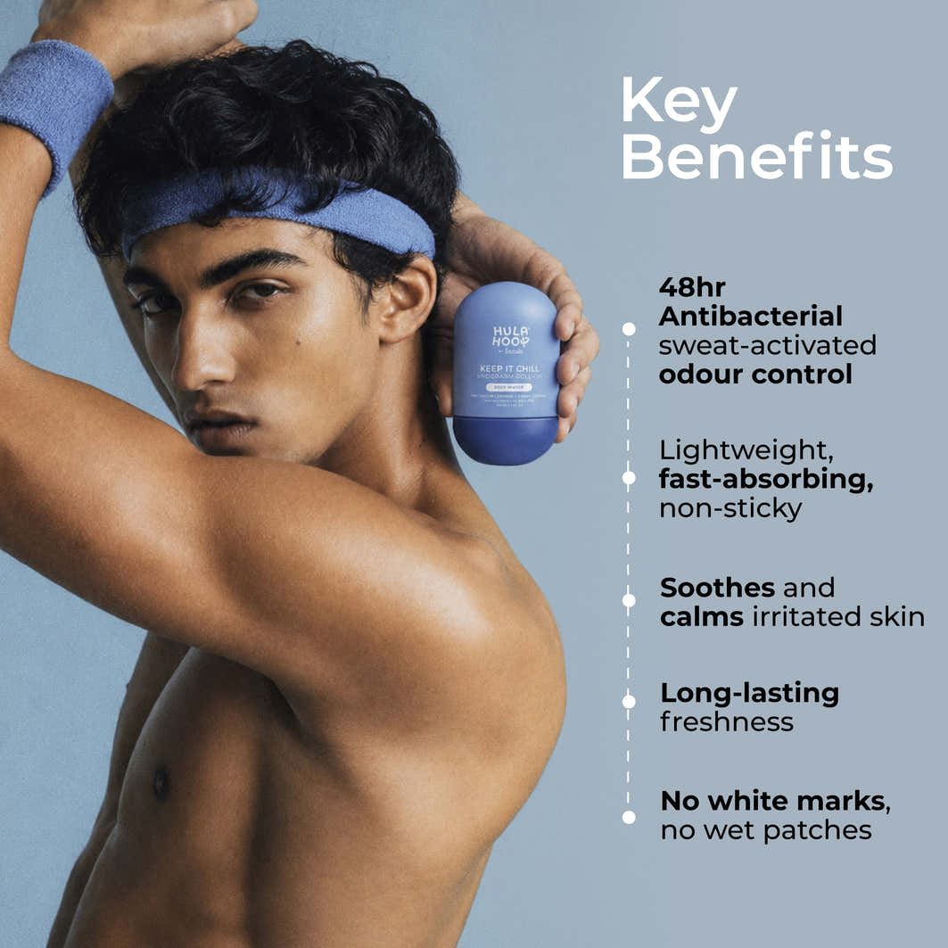 Hula Hoop Men’s Roll-On Deodorant for Sweat & Odour Control