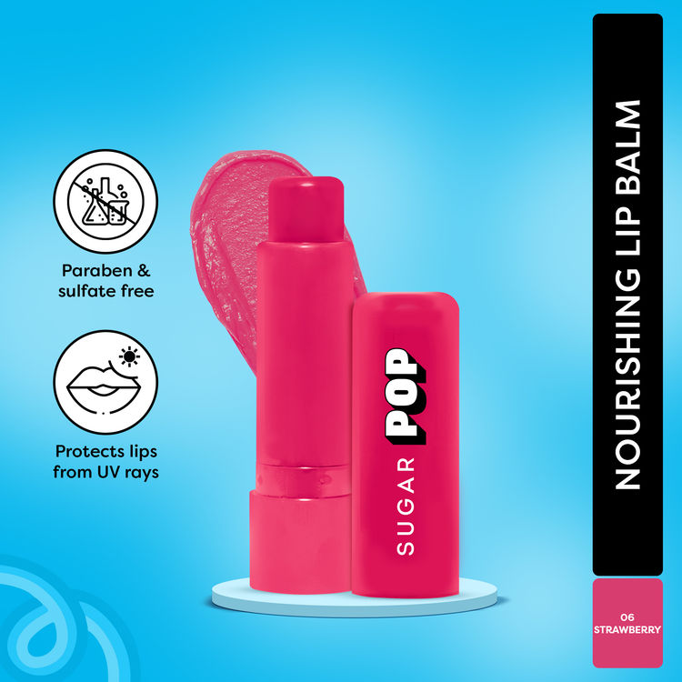SUGAR POP Nourishing Lip Balm with SPF Shea-Butter & Avocado Oil ( 06 Strawberry)