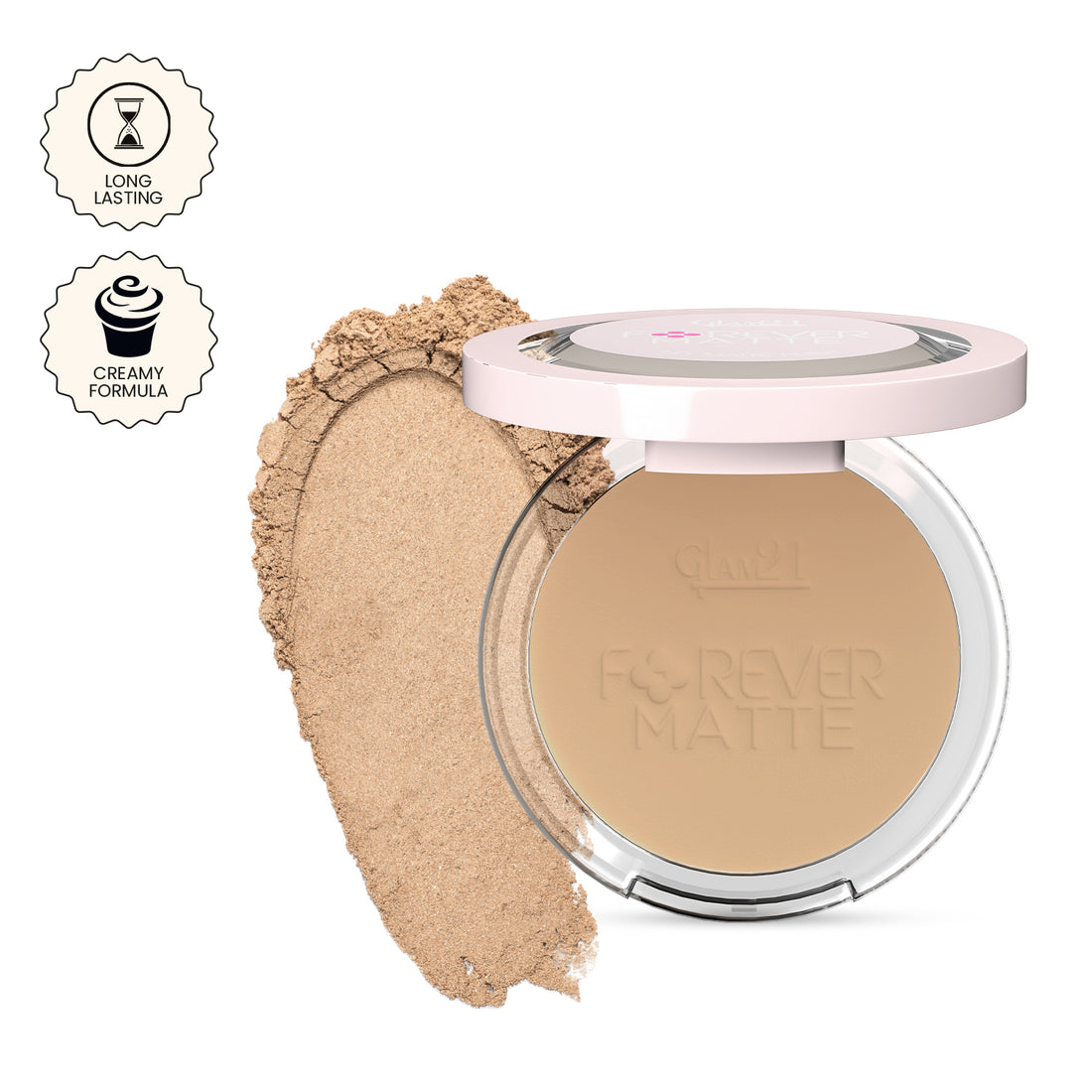 Glam21 Forever Matte Compact Powder (04Neutral)