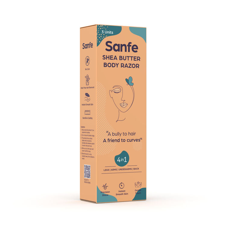 Sanfe Shea Butter Body Razor 4 in 1 for Women
(3 Pcs)