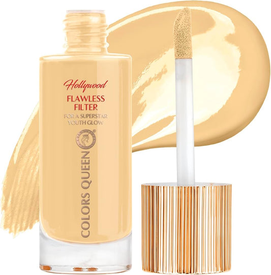 Colors Queen Hollywood Flawless Filter Liquid Foundation (04 - Medium Olive, 35ml)