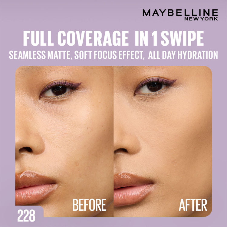 Maybelline Super Stay Flex Powder Foundation Compact-30H Full Cover (228)