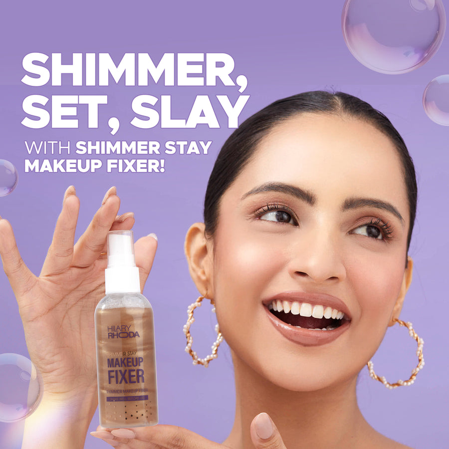 Hilary Rhoda Shimmer Stay Makeup Fixer / 02 Chrome