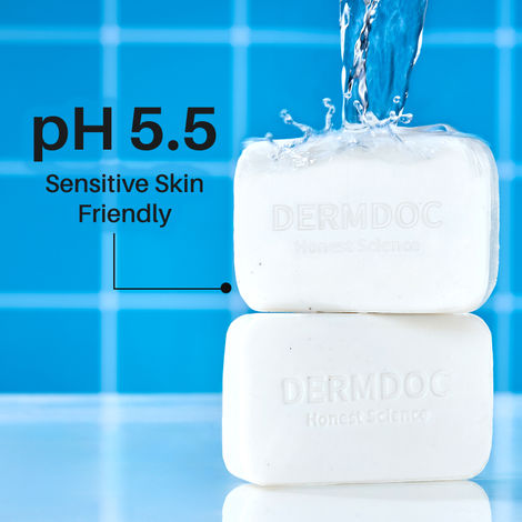 DERMDOC 2% Kojic Acid and 0.5% Glutathione Cleansing Bar Soap (75 gm) | Brightening | Gentle Cleansing Action | Sensitive Skin Friendly
