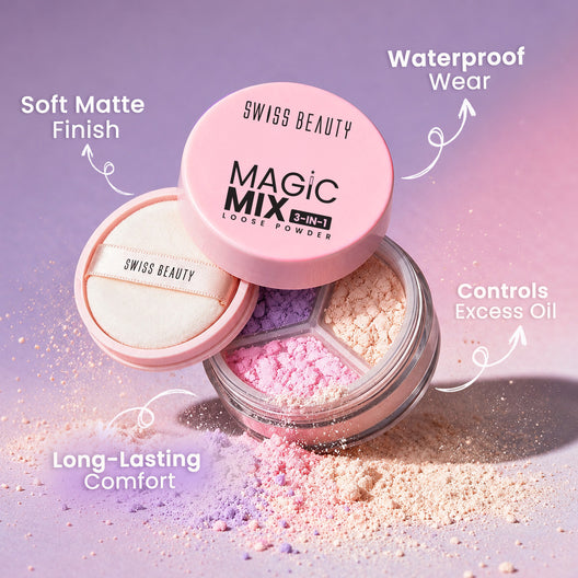 Swiss Beauty Magic Mix 3-In-1 Loose Powder