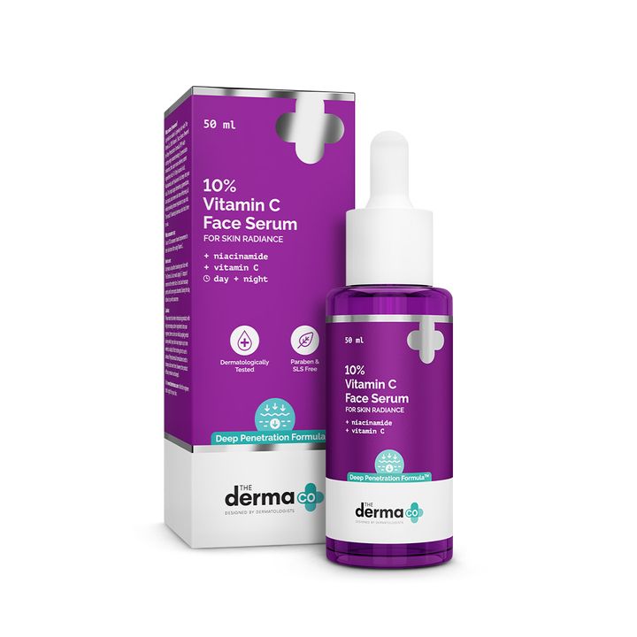 The derma Co 10% Vitamin C Face Serum with 5% Niacinamide & Hyaluronic Acid - 50ml