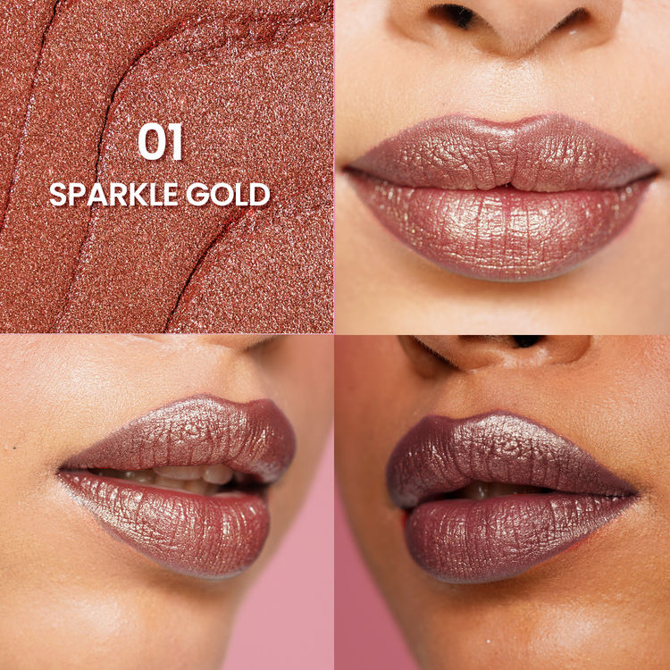 Swiss Beauty More Than Glitter Lipstick (1 Sparkle Gold)