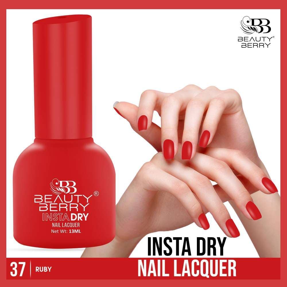 Beauty Berry Insta Dry Nail Lacquer (RUBY-37)