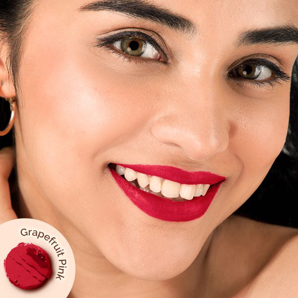Mamaearth Moisture Matte Longstay Lipstick with Avocado Oil & Vitamin E (grapefruit pink)